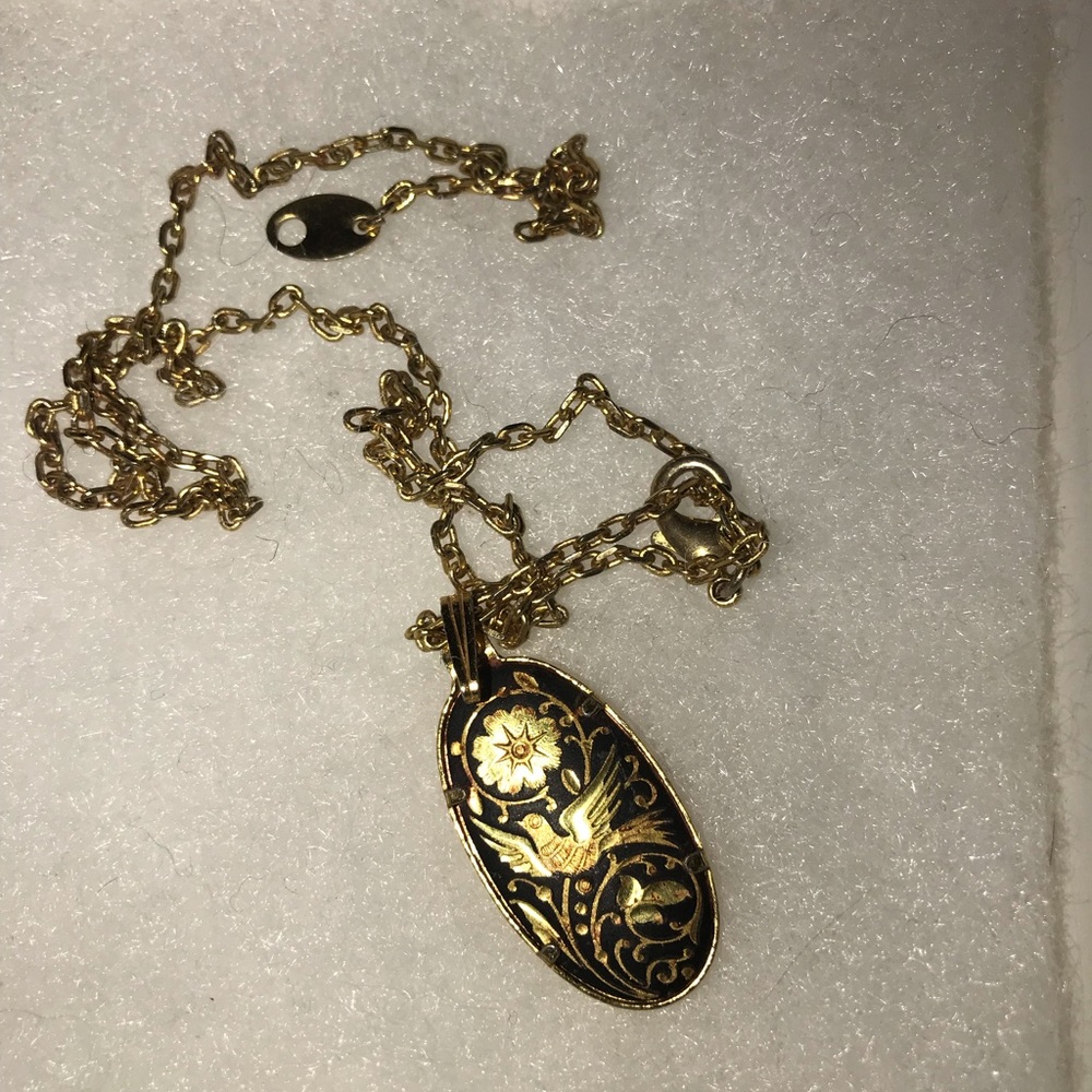 🌺 Vintage (nearly antique) Necklace in Gold over Silver 🌺